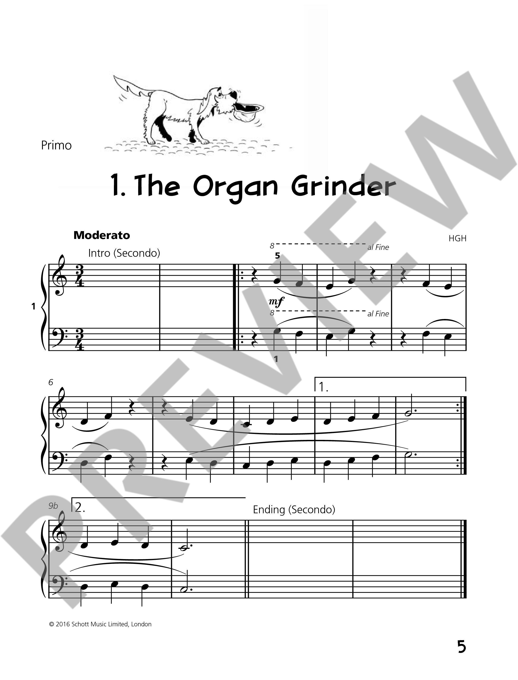 Beispielseite 2 zu Piano junior - Duet Book vol.2 for piano 4 hands (en) score