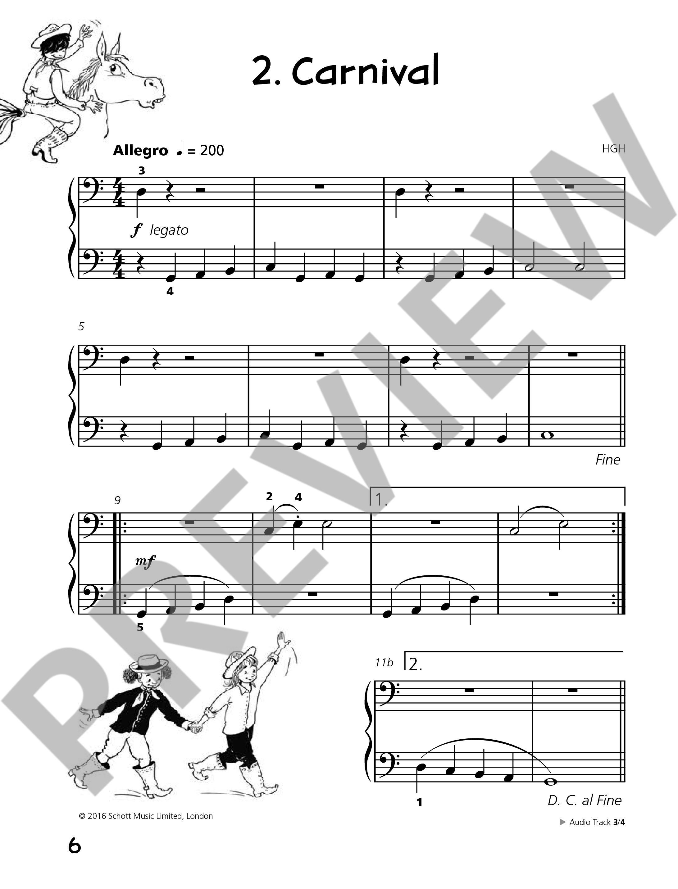 Beispielseite 3 zu Piano junior - Duet Book vol.2 for piano 4 hands (en) score