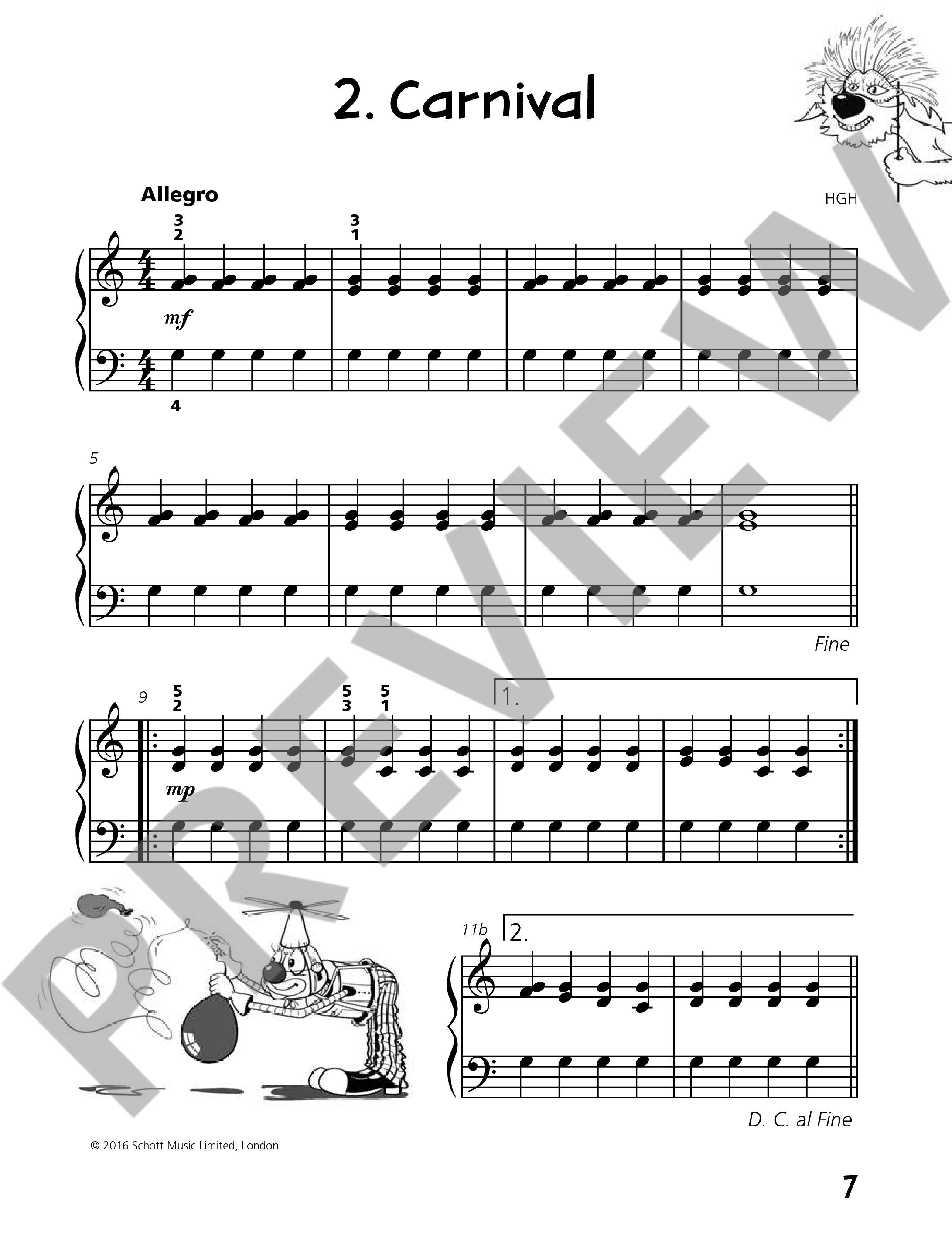 Beispielseite 4 zu Piano junior - Duet Book vol.2 for piano 4 hands (en) score