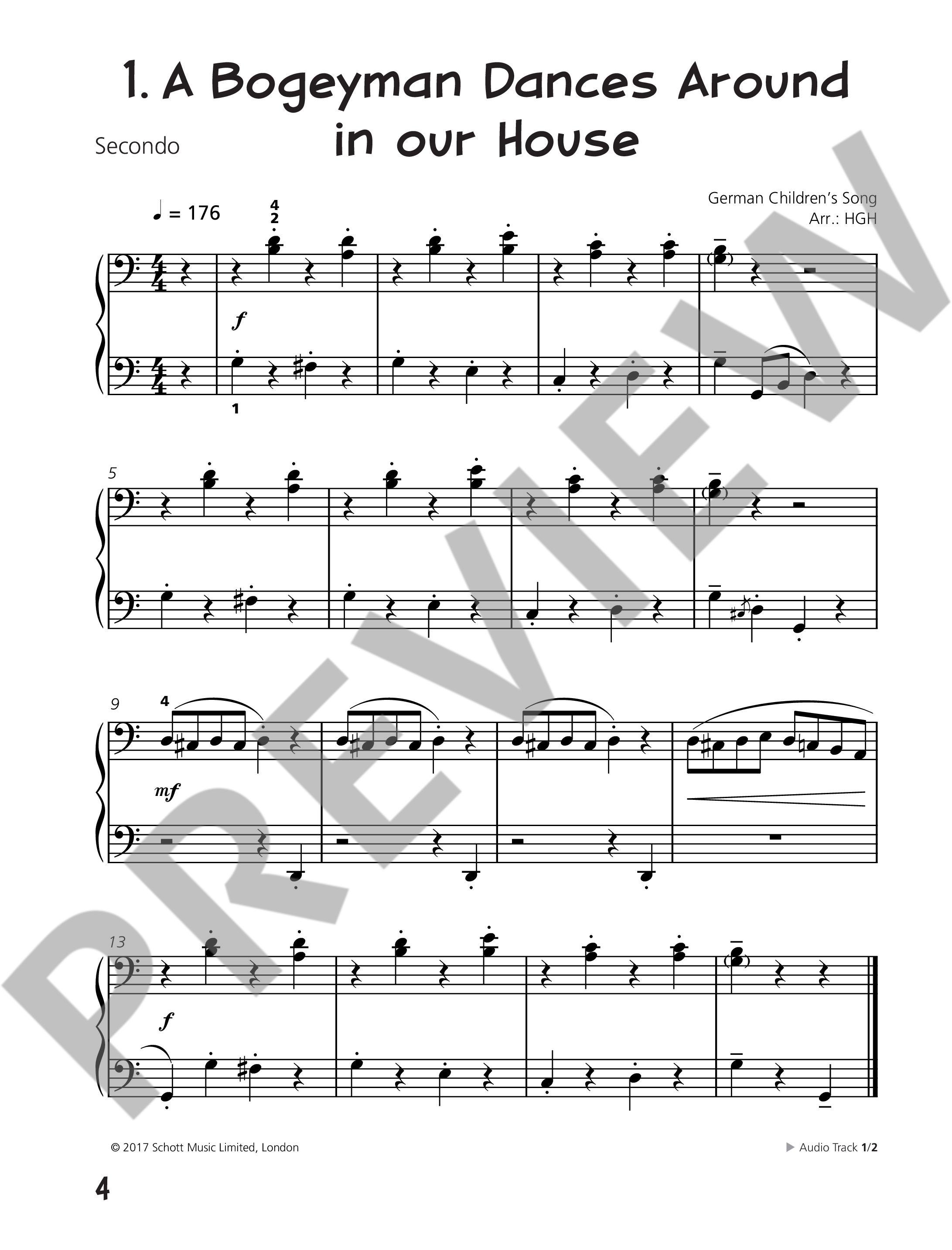 Beispielseite 1 zu Piano junior - Duet Book vol.3 for piano 4 hands (en) score