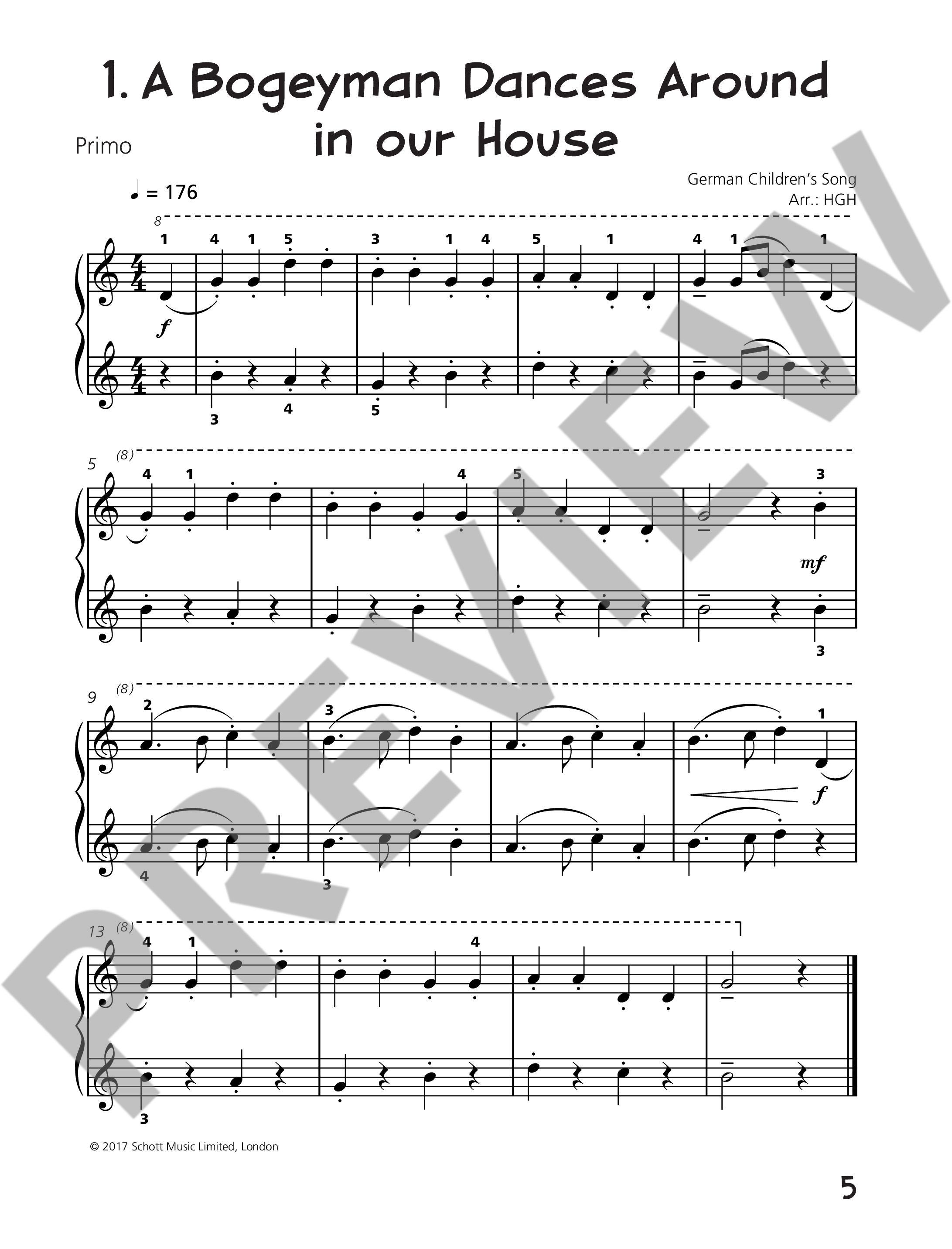 Beispielseite 2 zu Piano junior - Duet Book vol.3 for piano 4 hands (en) score