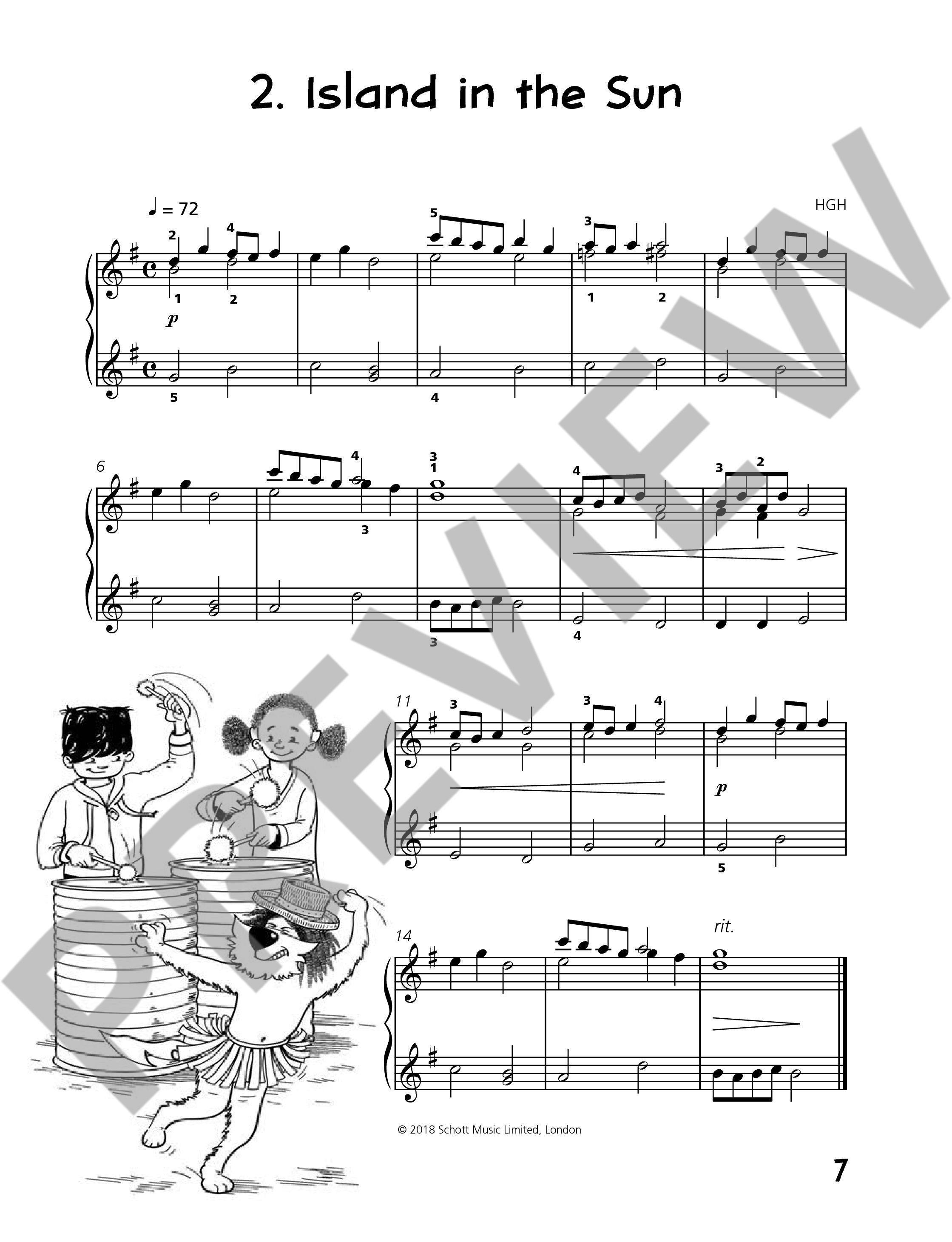 Beispielseite 4 zu Piano junior - Duet Book vol.4 for piano 4 hands (en) score