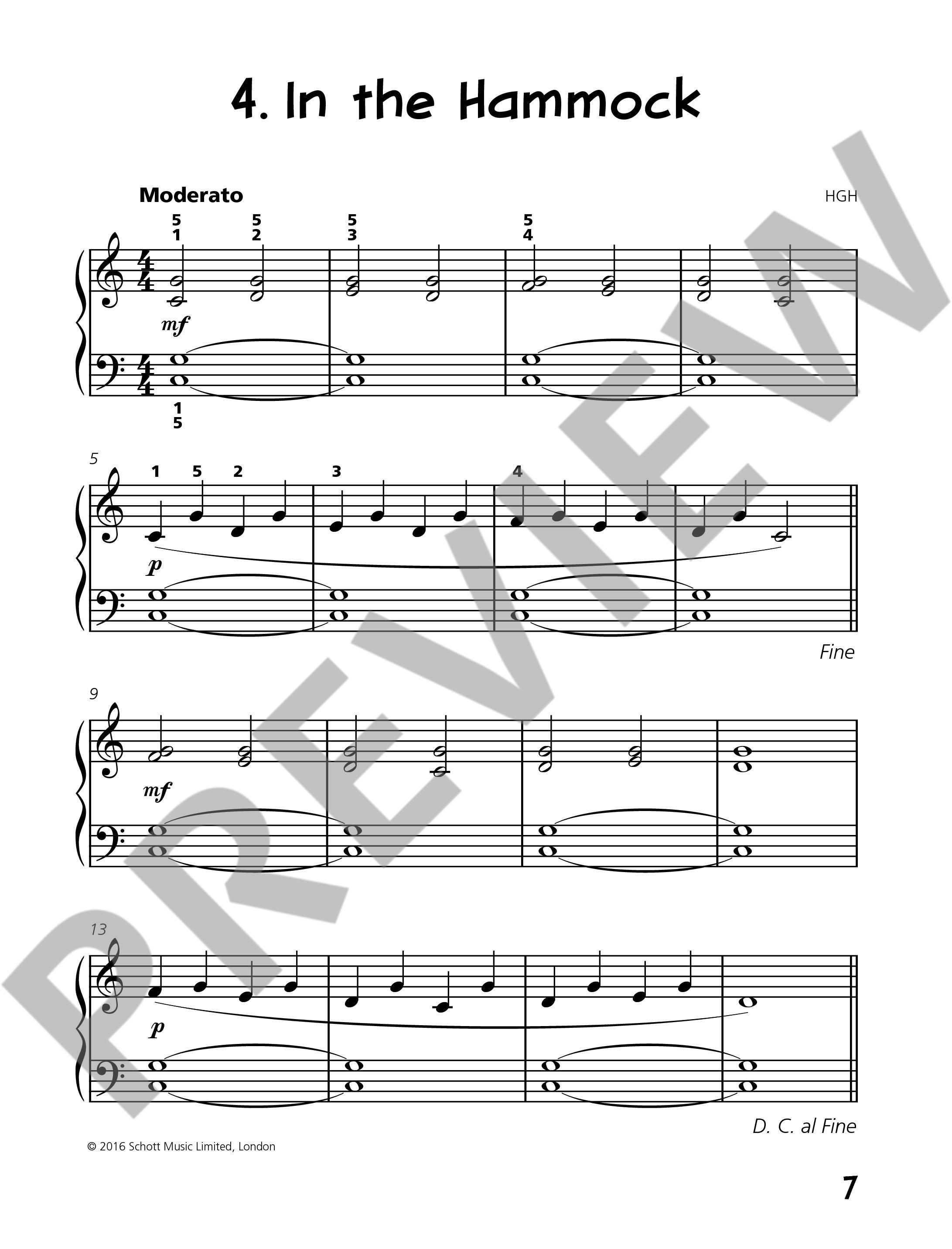 Beispielseite 4 zu Piano junior - Performance Book vol.2 for piano (en) score