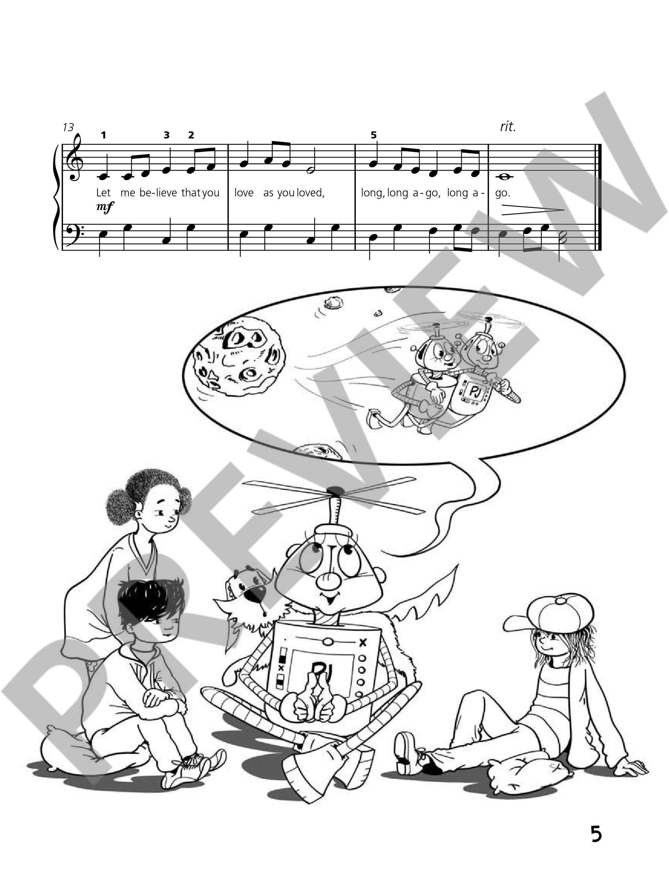 Beispielseite 2 zu Piano junior - Performance Book vol.3 for piano (en) score