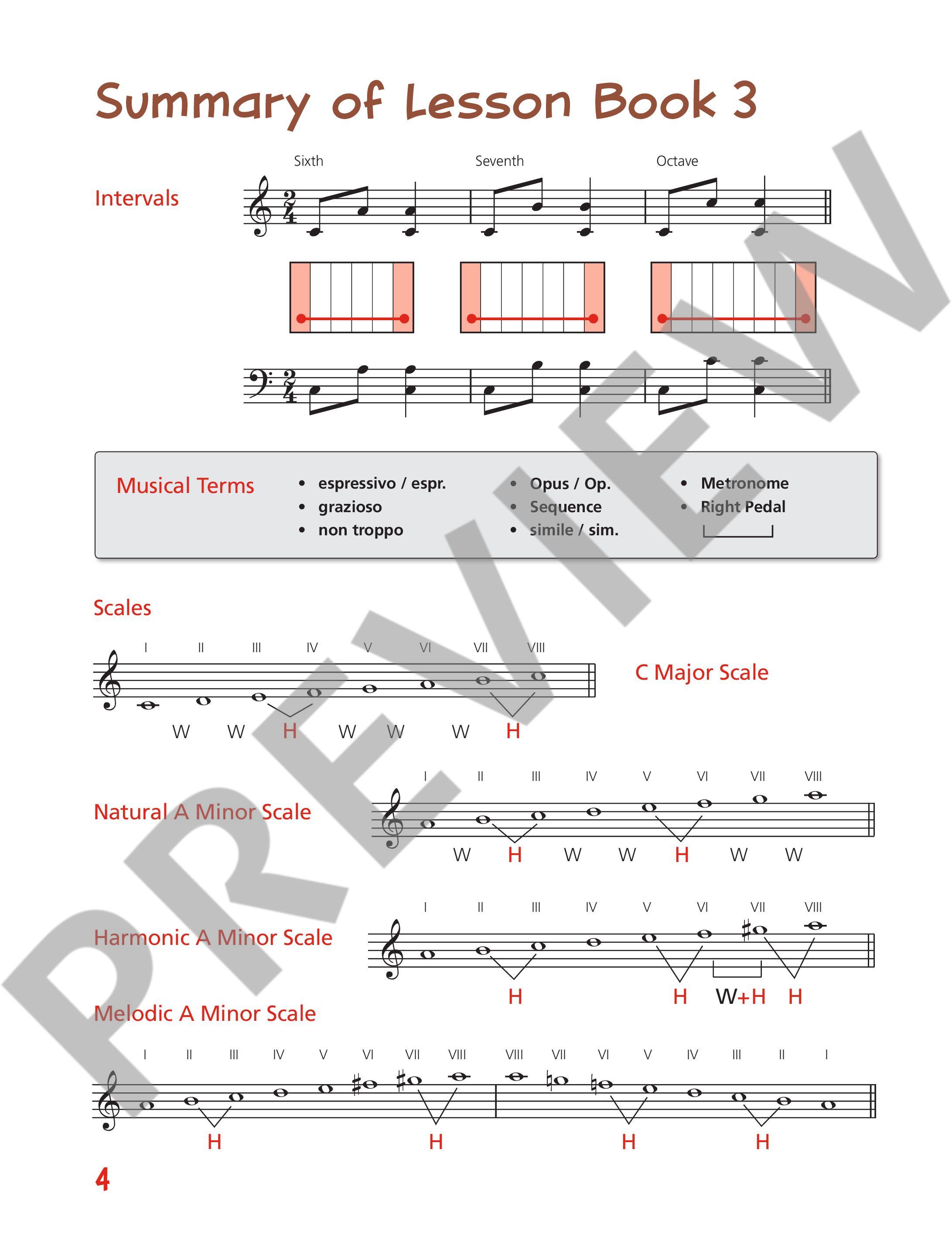 Beispielseite 1 zu Piano junior - Theory Book vol.3 for piano (en) score