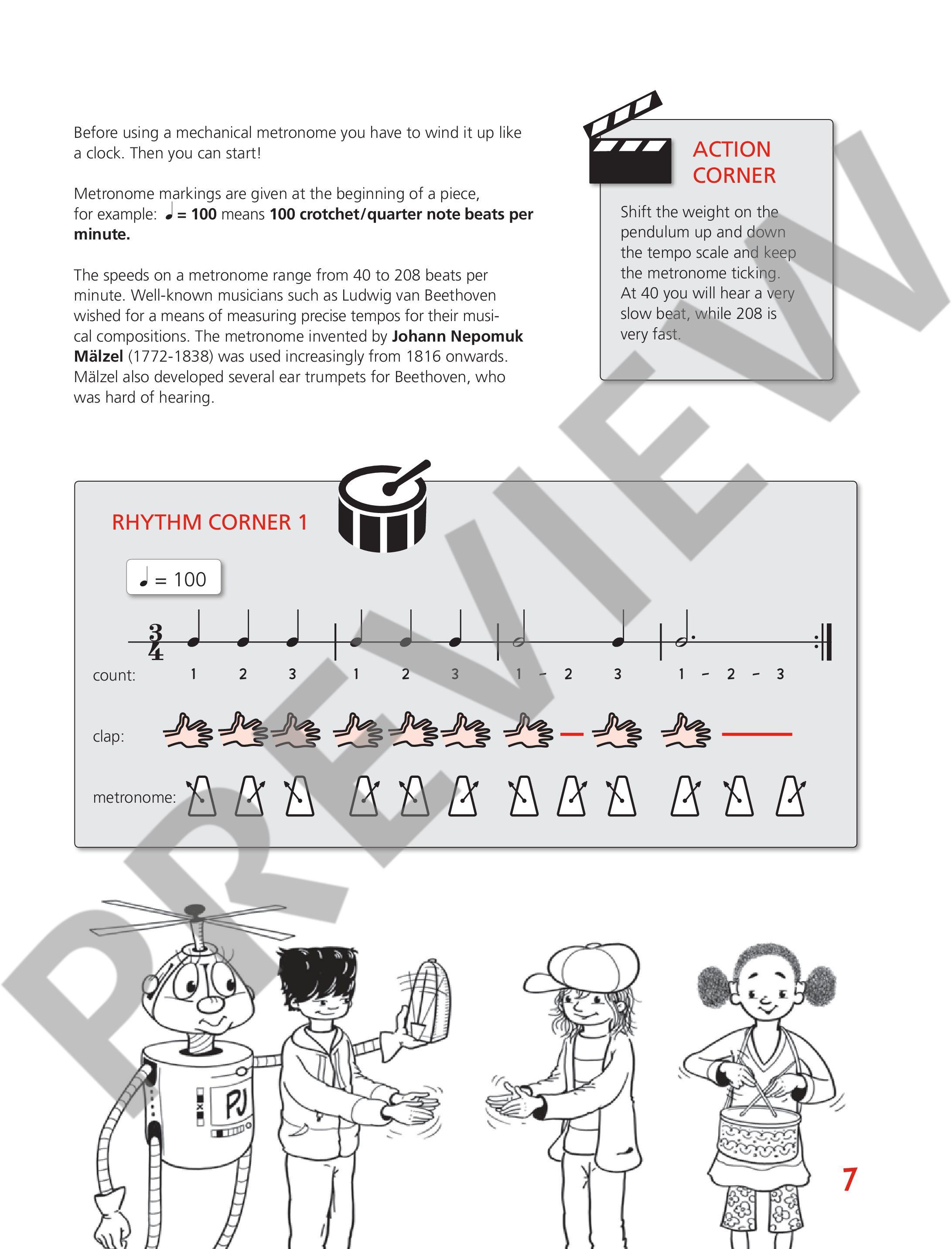 Beispielseite 4 zu Piano junior - Theory Book vol.3 for piano (en) score
