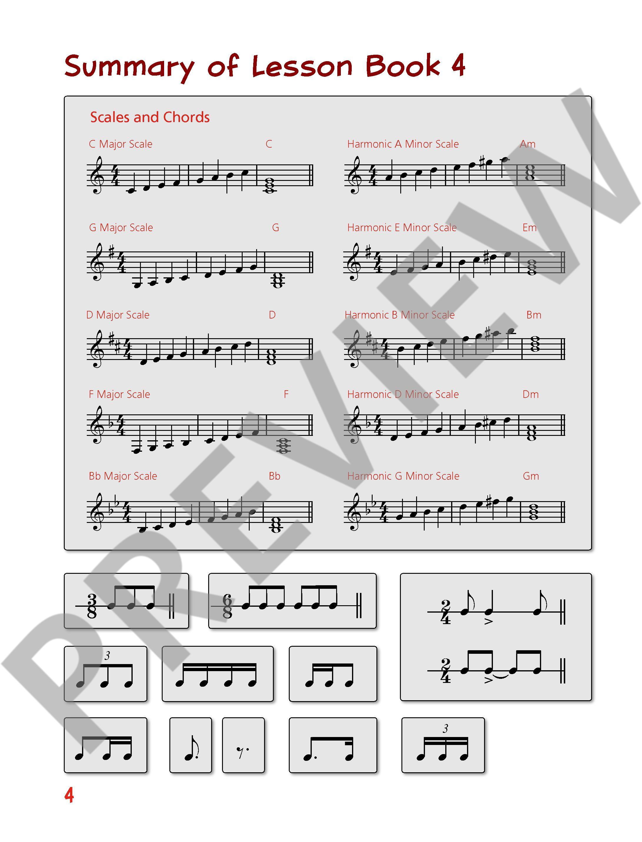 Beispielseite 1 zu Piano junior - Theory Book vol.4 for piano (en) score