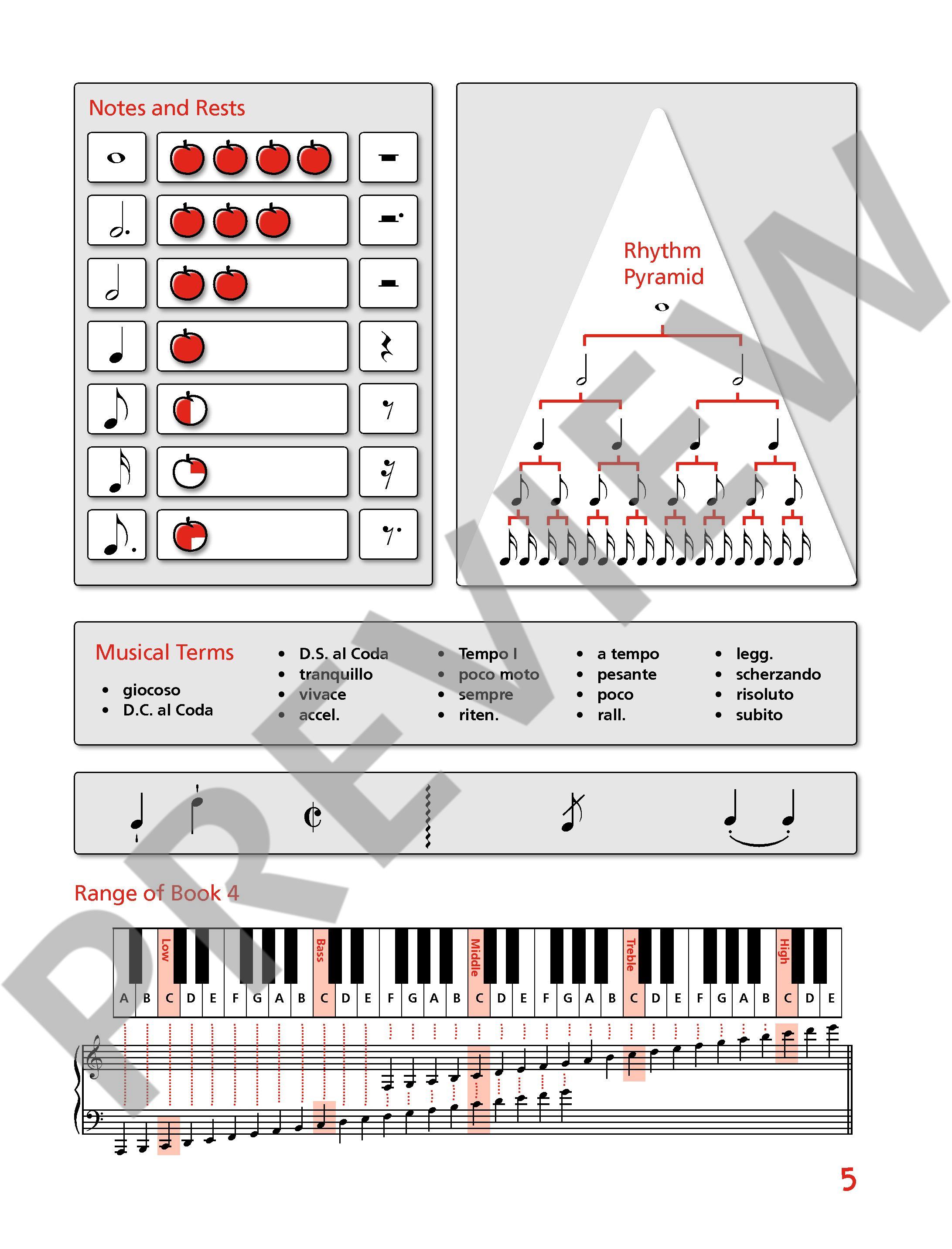 Beispielseite 2 zu Piano junior - Theory Book vol.4 for piano (en) score