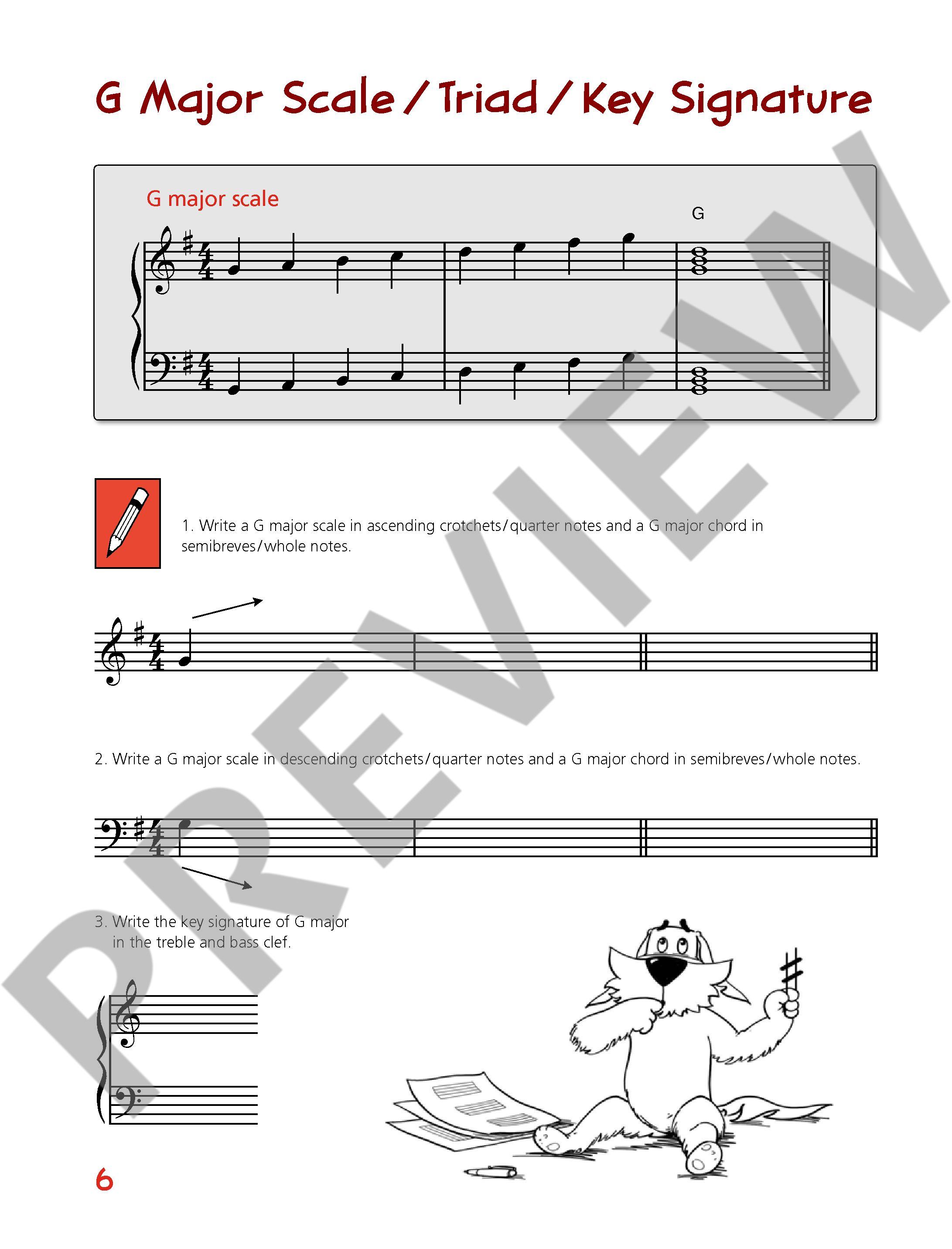 Beispielseite 3 zu Piano junior - Theory Book vol.4 for piano (en) score
