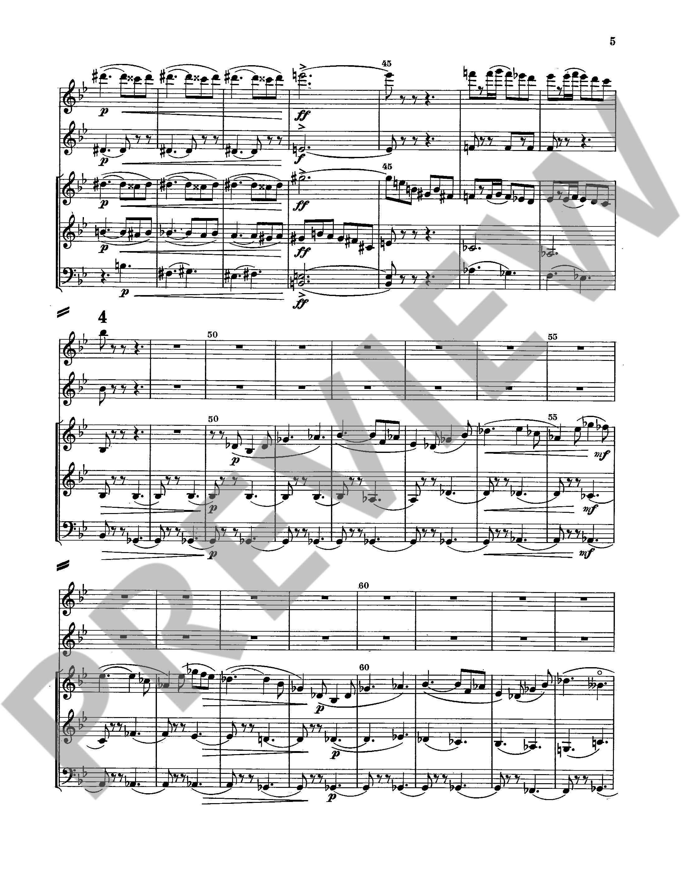 Beispielseite 3 zu Pl�ner Musiktag B Tafelmusik f�r Fl�te, Trompete und Streicher Partitur