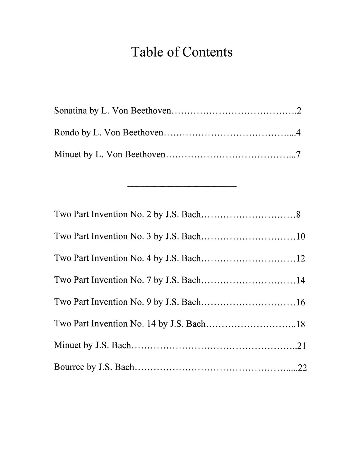 Beispielseite 1 zu Prelude and Fugue no.22 for 6 horns score and parts