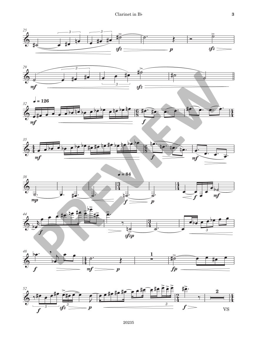 Beispielseite 11 zu Quintet for oboe, clarinet, horn in F, bassoon and piano score and parts