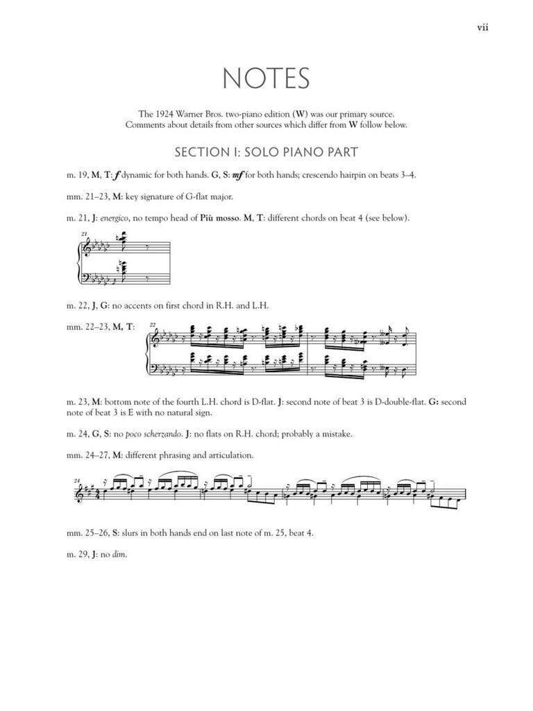 Beispielseite 3 zu Rhapsody in Blue for 2 pianos for 4 hands 2 scores