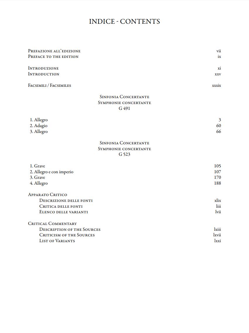 Beispielseite 2 zu Sinfonie concertanti G491, G523 for orchestra score, hardback