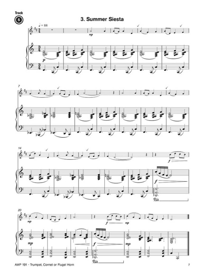 Beispielseite 2 zu Skilful Solos (+Online-Audio) for Bb trumpet / cornet / flugel horn and piano