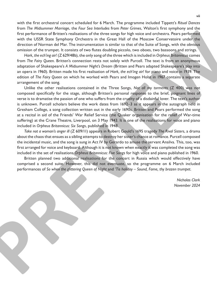 Beispielseite 6 zu Songs  for high voice and orchestra study score (en)