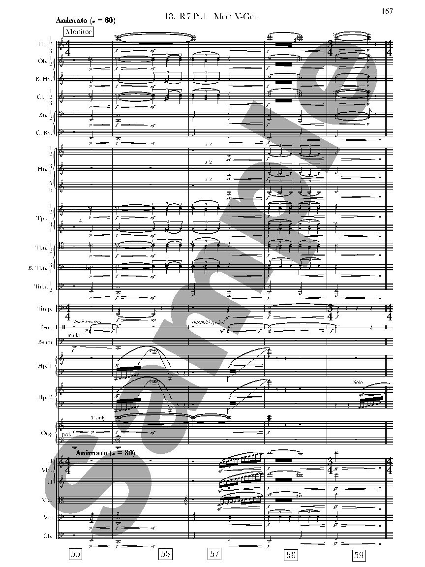 Beispielseite 5 zu Star Trek: The Motion Picture for orchestra score