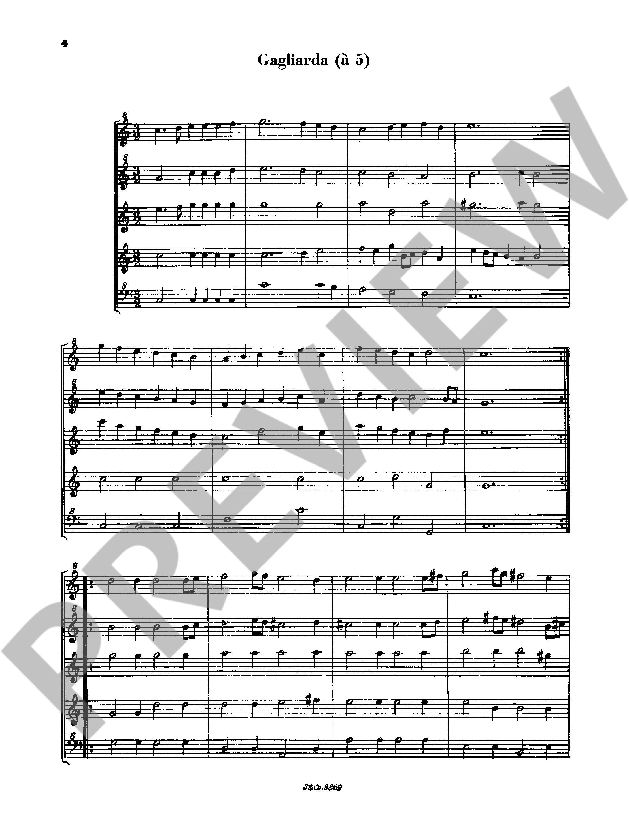 Beispielseite 3 zu Suite no.18 for ssatb recorders for 5 recorders (SSATB) score