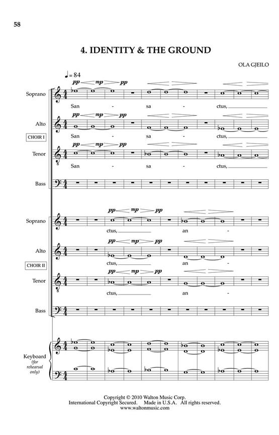 Beispielseite 1 zu Sunrise Mass for mixed chorus and orchestra vocal score
