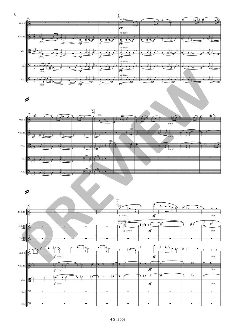 Beispielseite 5 zu Symphony in c minor No. 8 op. 65 for orchestra study score