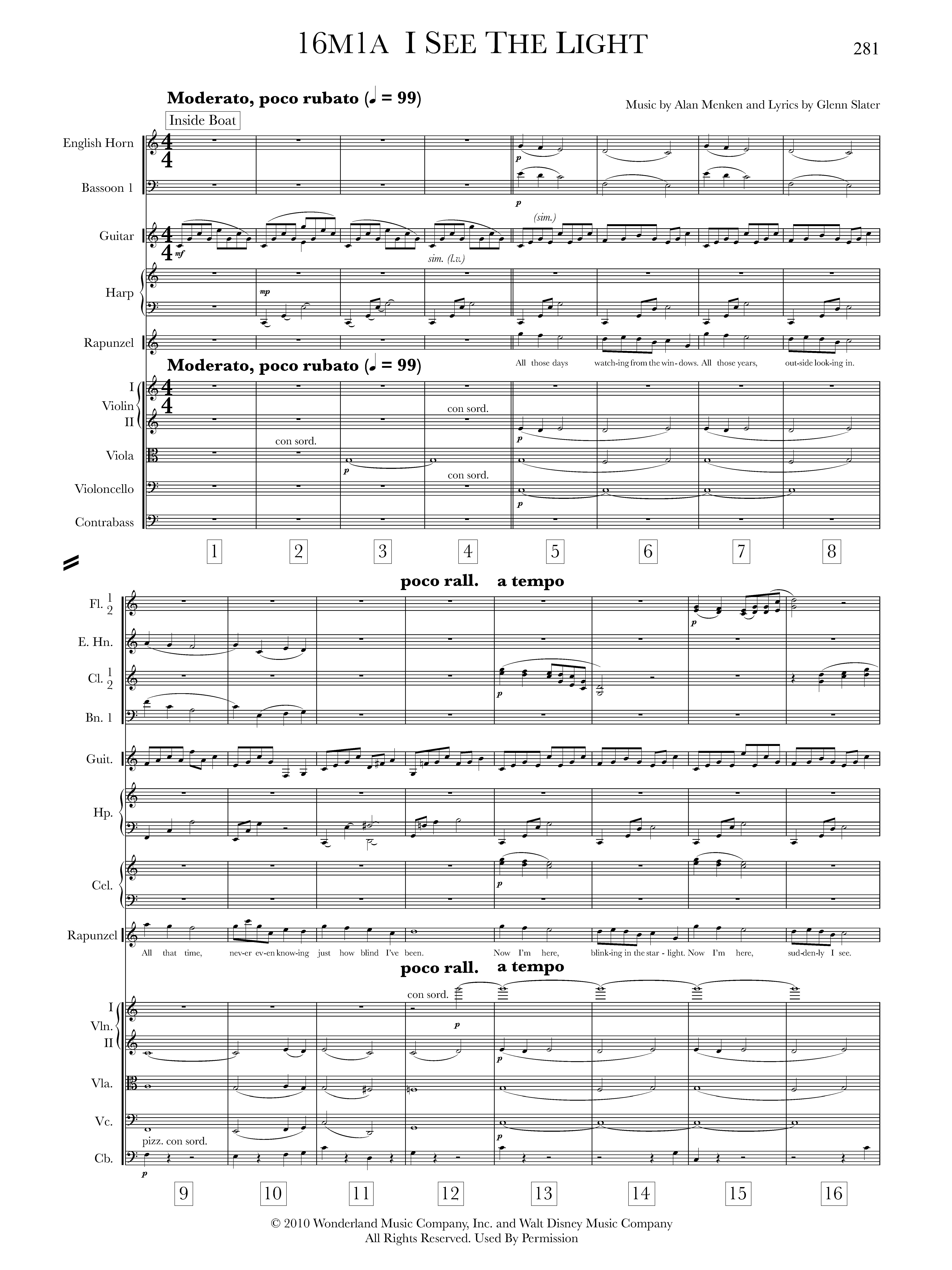 Beispielseite 2 zu Tangled for orchestra full score