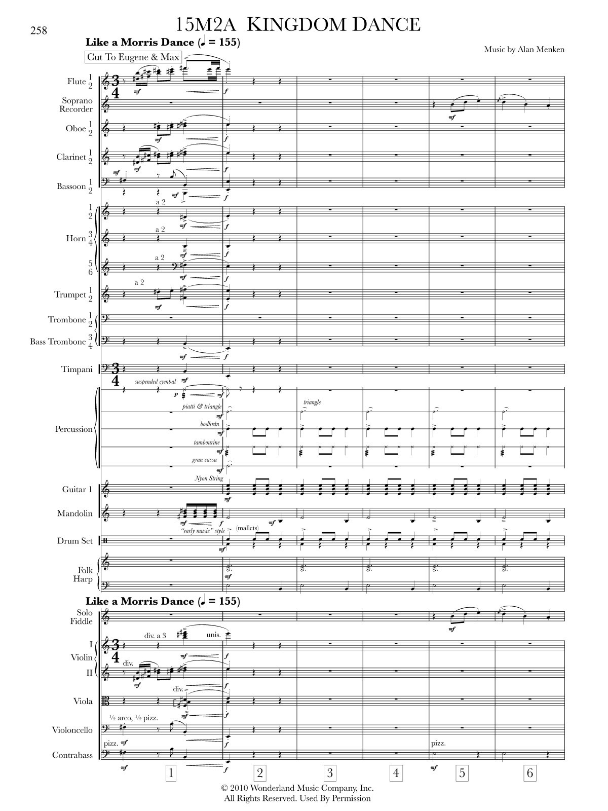 Beispielseite 3 zu Tangled for orchestra full score