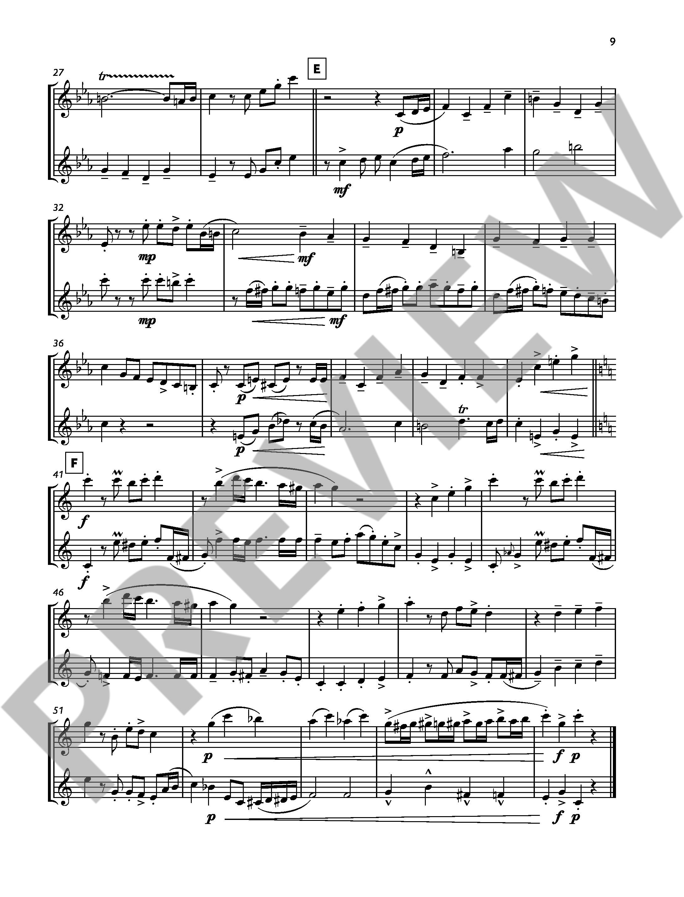 Beispielseite 4 zu Tango for two for 2 saxophones (AA/TT) score