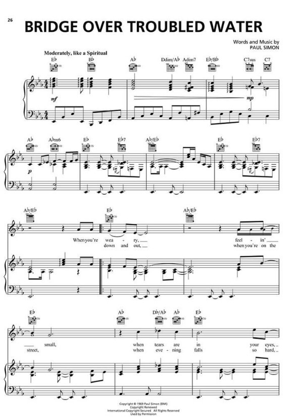 Beispielseite 1 zu The best Easy Listening Songs ever songbook piano/vocal/guitar 3rd edition 2013