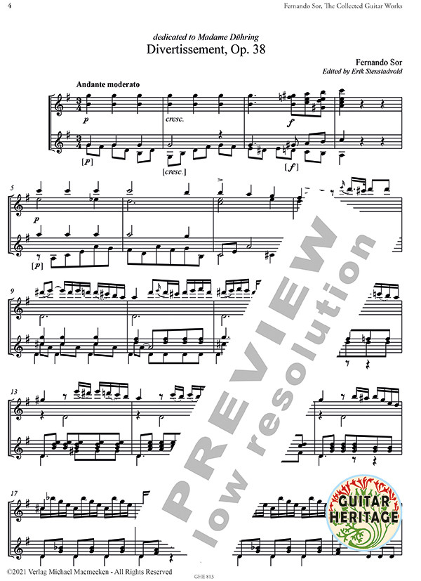 Beispielseite 2 zu The Collected Guitar Works vol.13 for 2 guitars study score