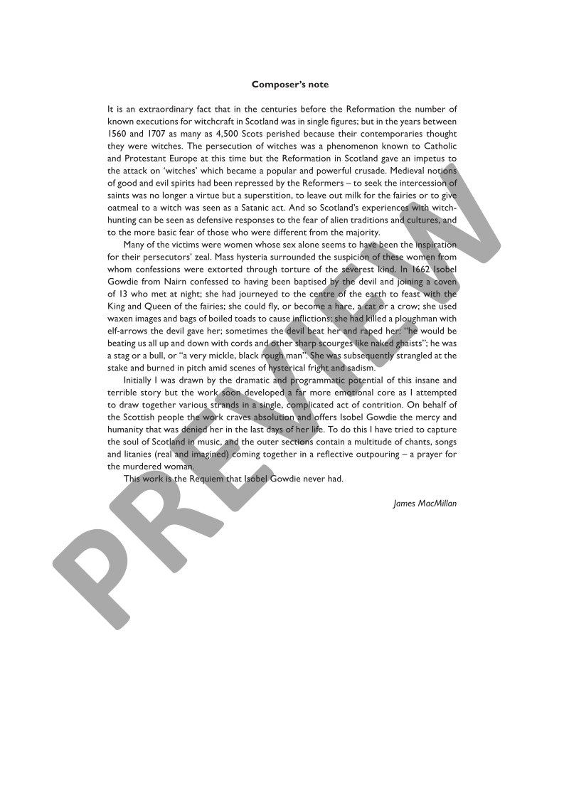 Beispielseite 2 zu The Confession of Isobel Gowdie for orchestra study score