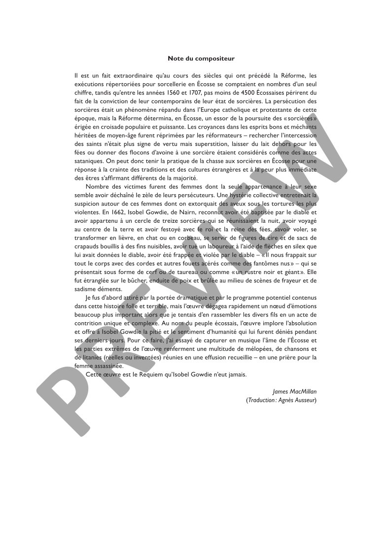 Beispielseite 4 zu The Confession of Isobel Gowdie for orchestra study score