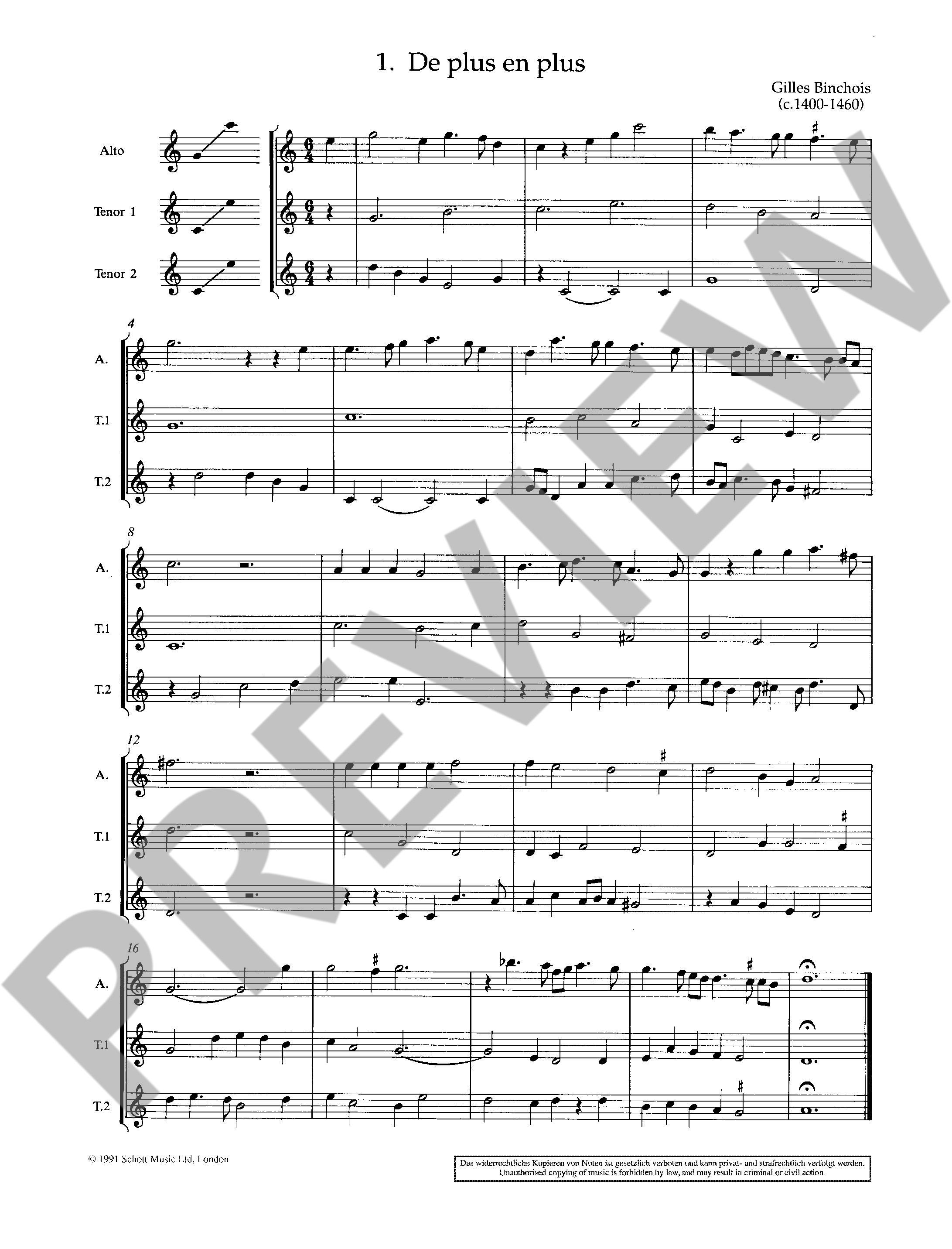 Beispielseite 1 zu The Schott Recorder Consort Anthology vol.1