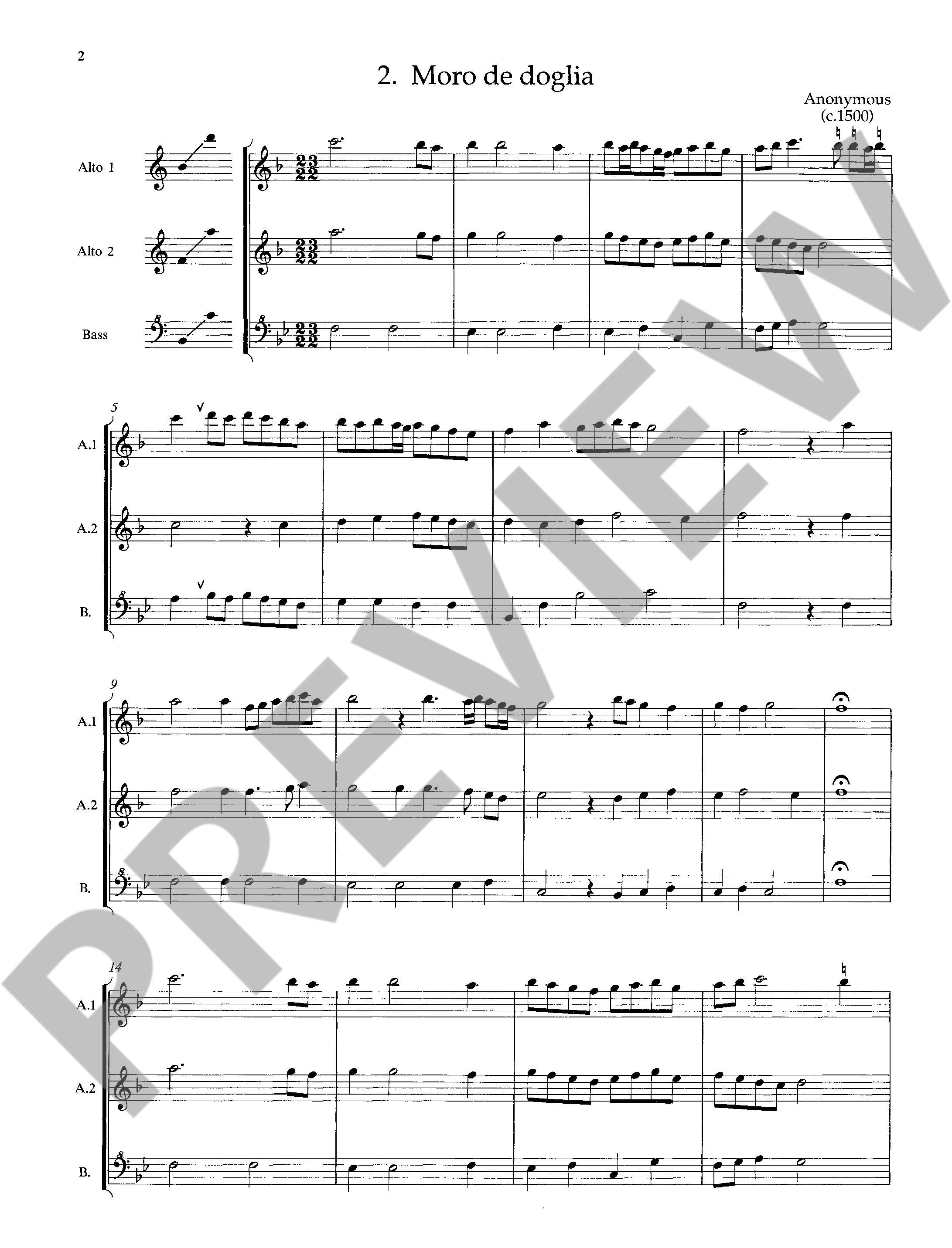 Beispielseite 2 zu The Schott Recorder Consort Anthology vol.3