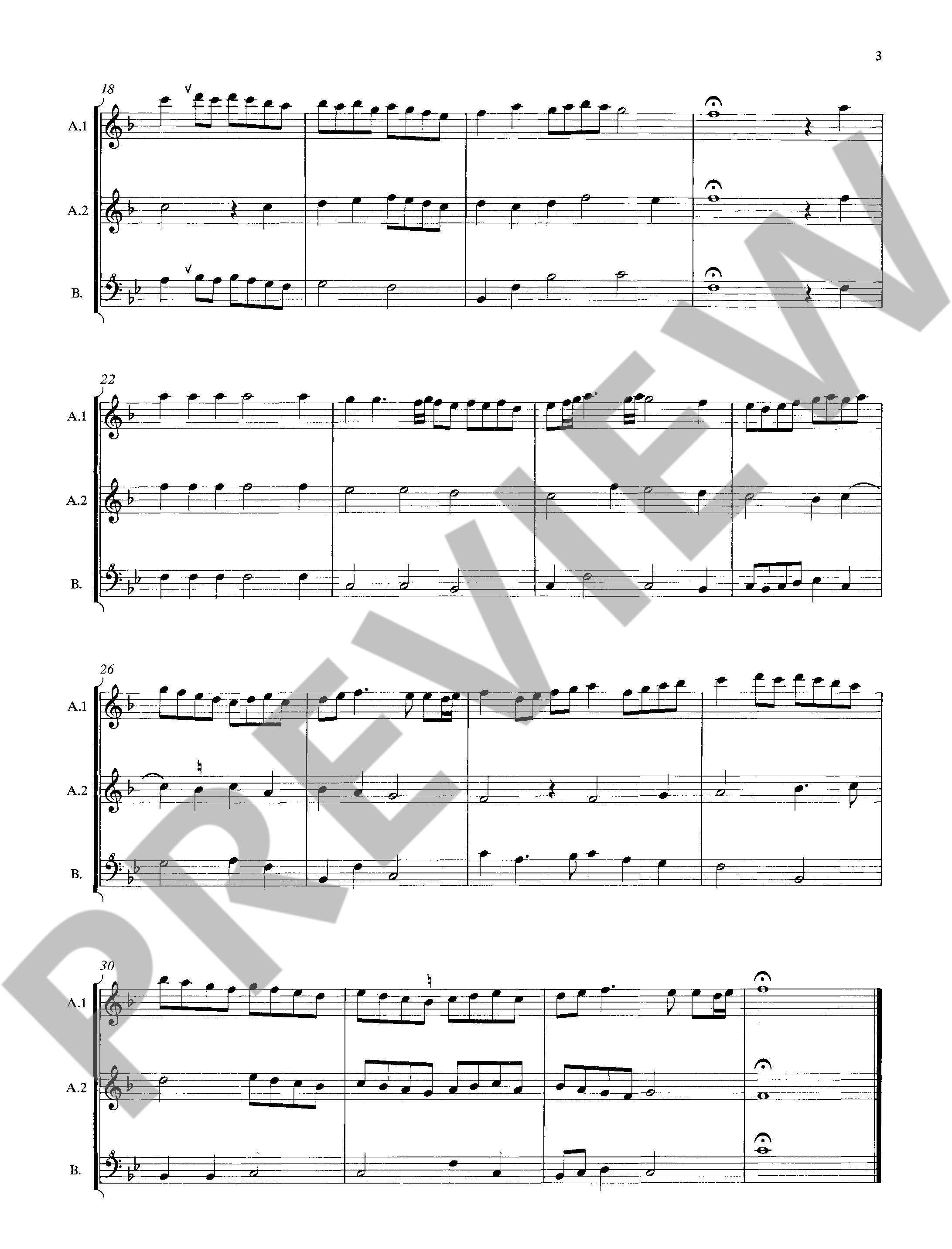Beispielseite 3 zu The Schott Recorder Consort Anthology vol.3