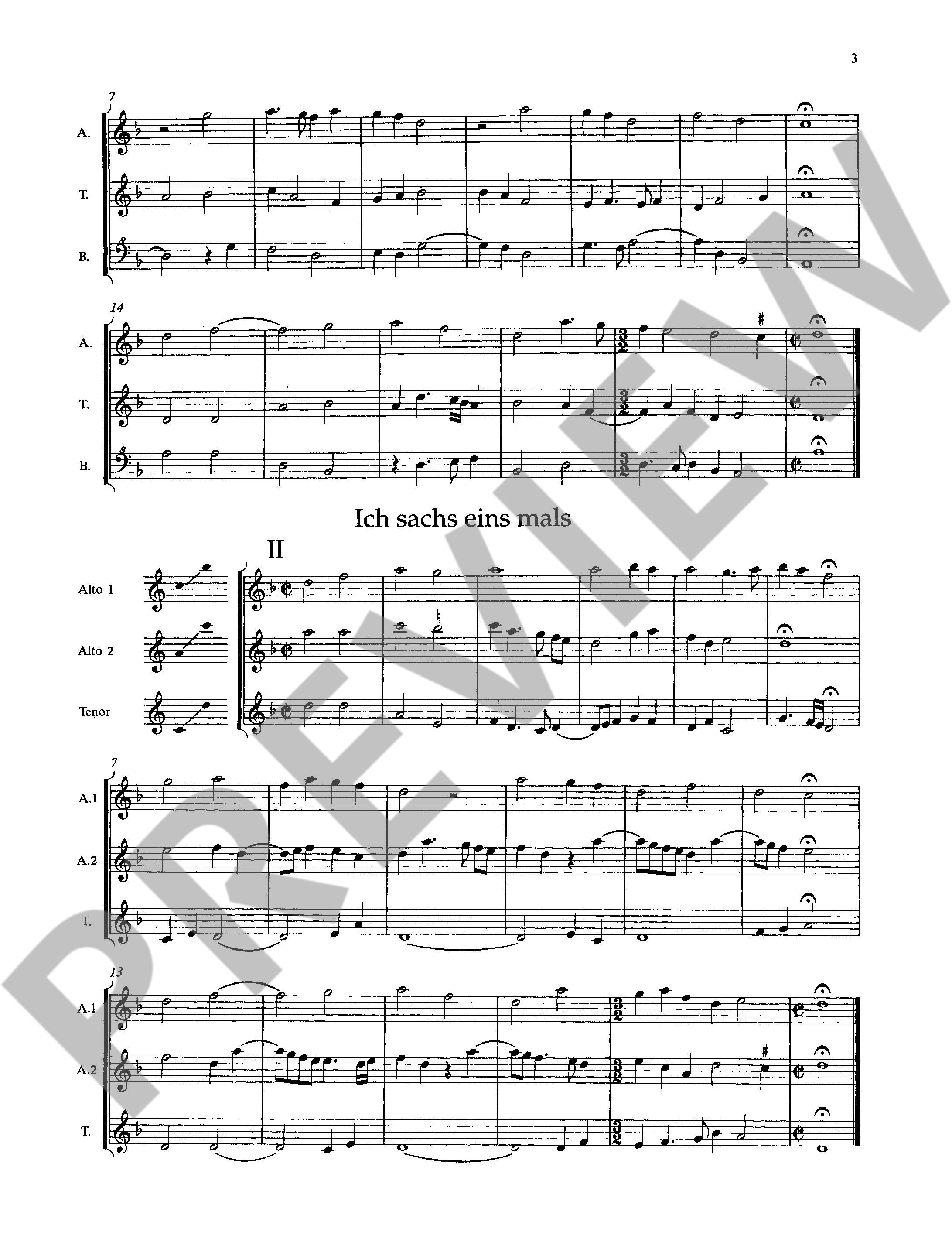 Beispielseite 2 zu The Schott Recorder Consort Anthology Vol. 5 f�r 2-6 Blockfl�ten deutsche und niederl�ndische Musik