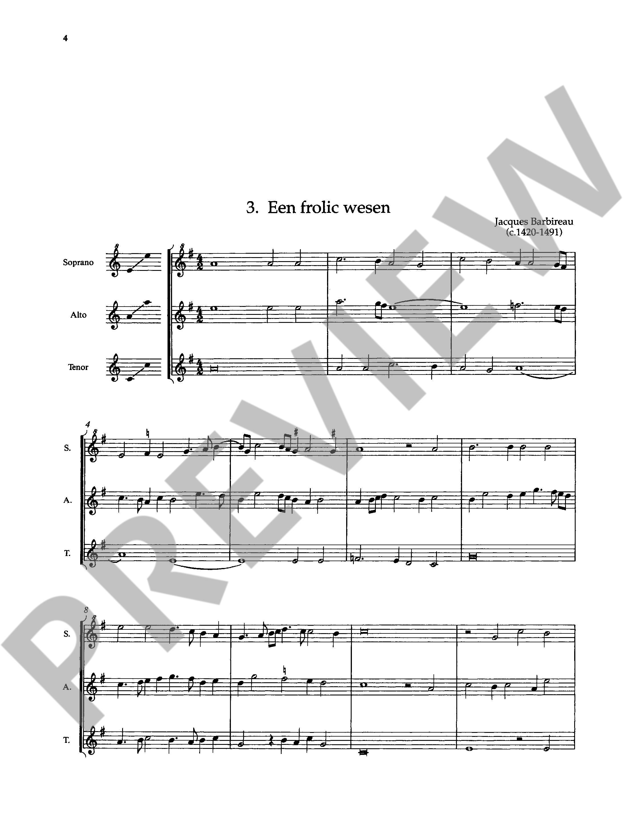 Beispielseite 3 zu The Schott Recorder Consort Anthology Vol. 5 f�r 2-6 Blockfl�ten deutsche und niederl�ndische Musik