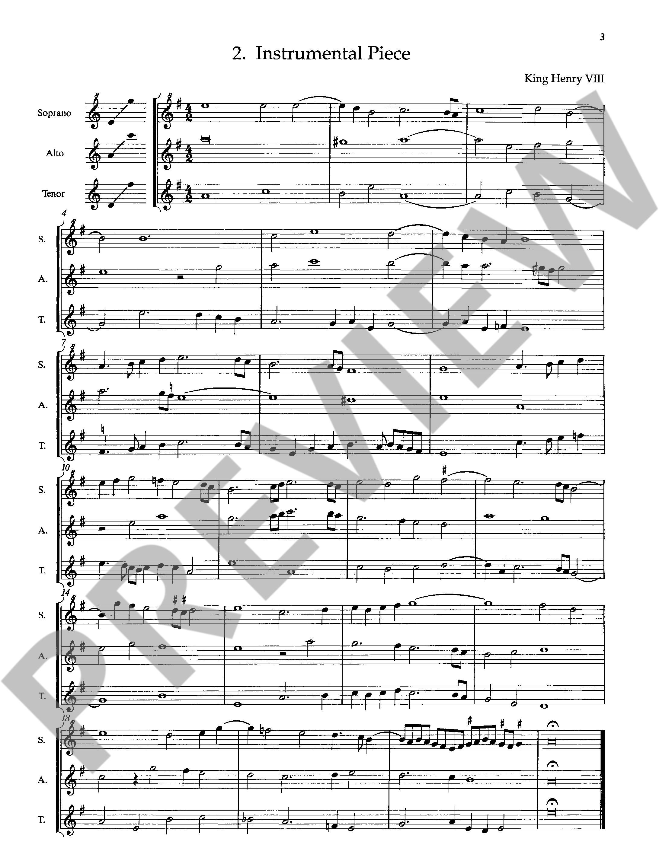 Beispielseite 2 zu The Schott Recorder Consort Anthology vol.6  Spielpartitur