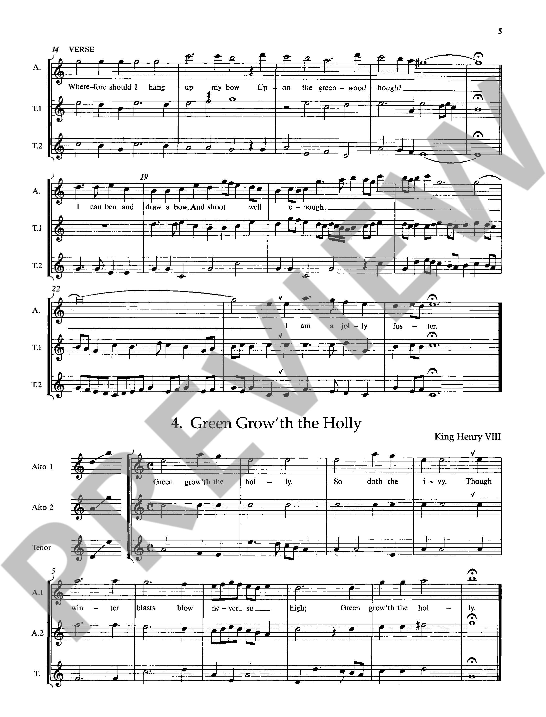 Beispielseite 4 zu The Schott Recorder Consort Anthology vol.6  Spielpartitur