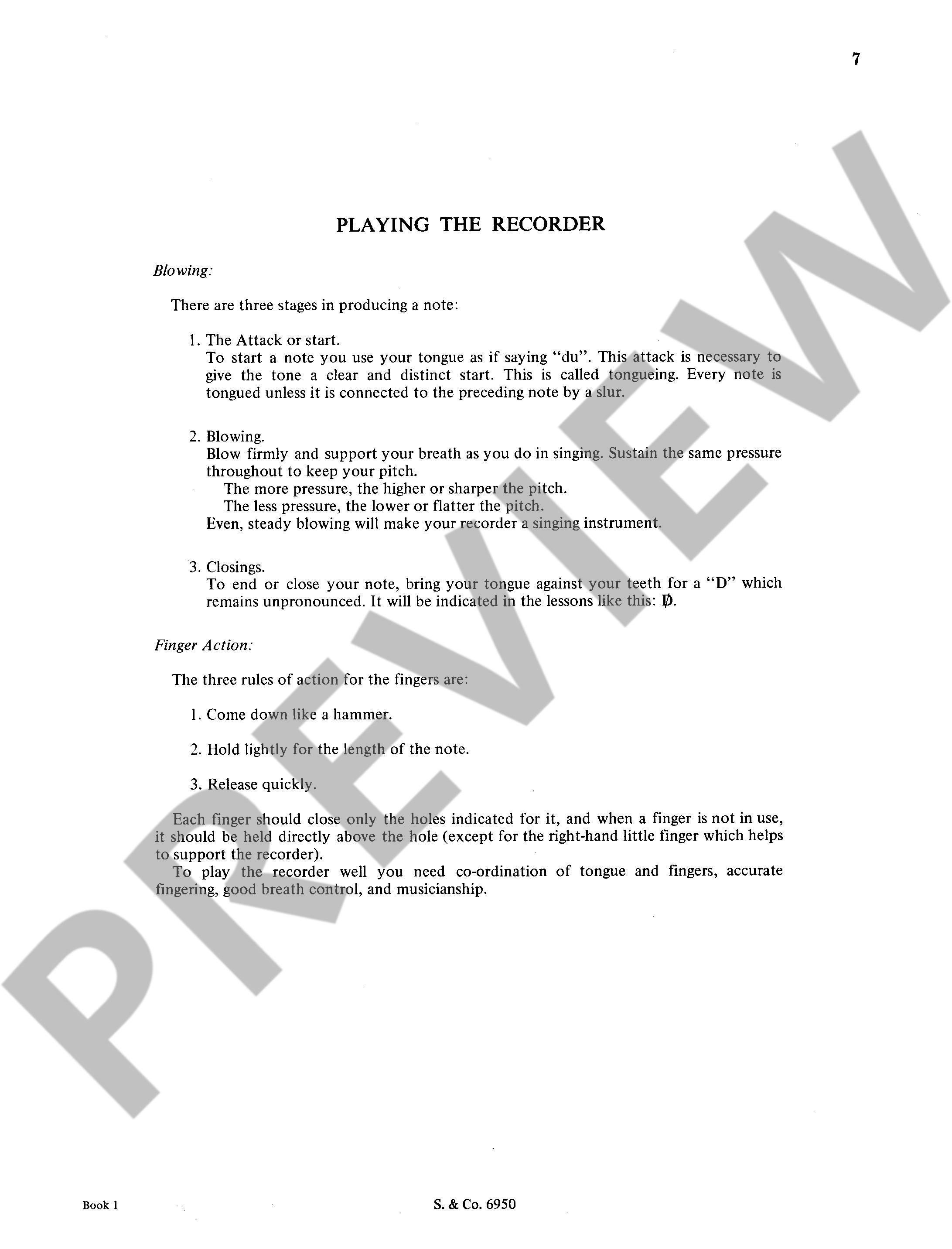 Beispielseite 4 zu The Trapp Family Recorder Method vol.1 for descant or tenor recorder