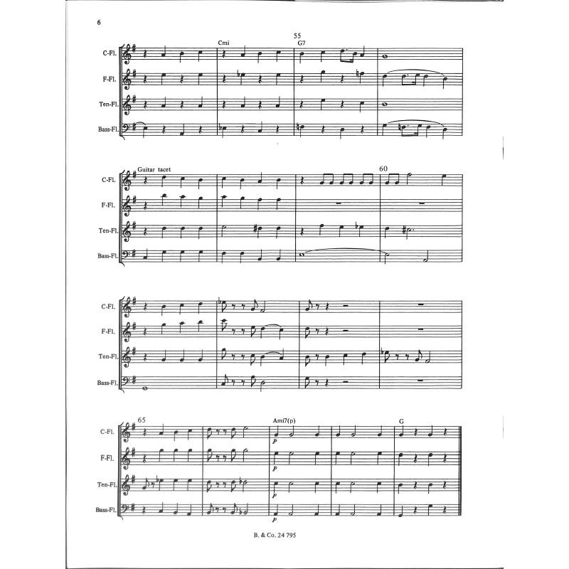 Beispielseite 1 zu Try it with Gershwin for 4 recorders score