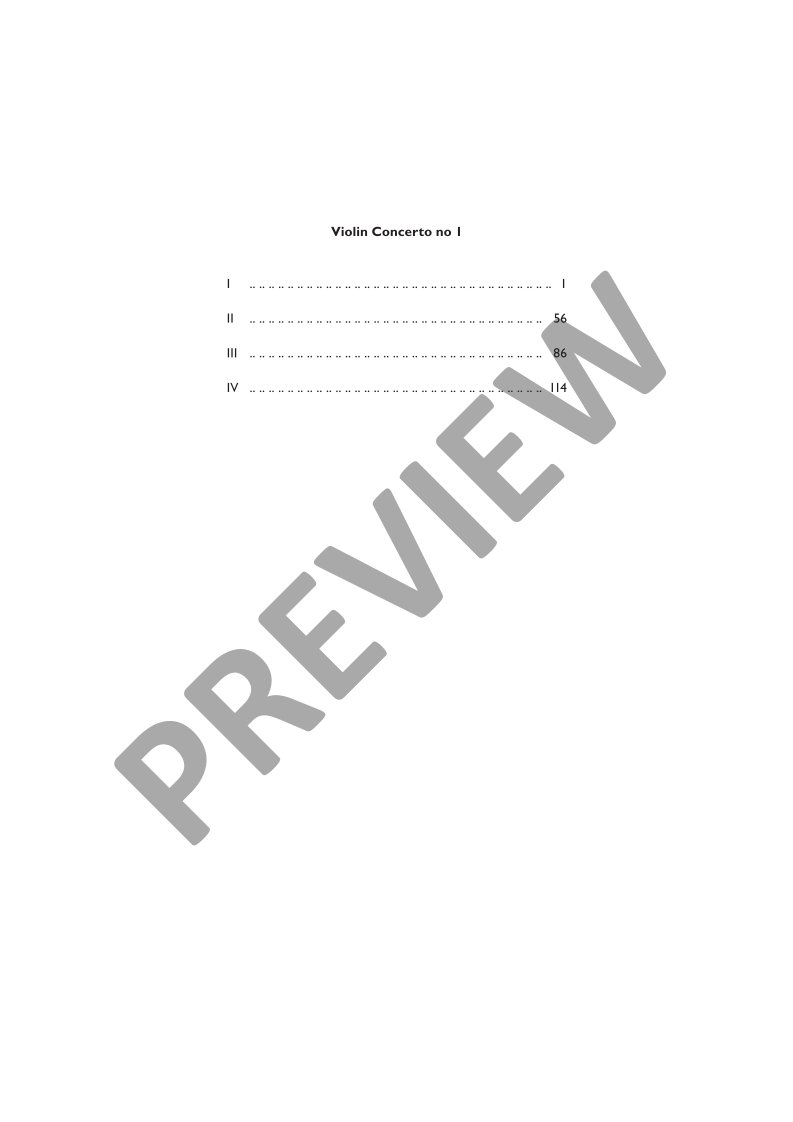 Beispielseite 10 zu Violin Concerto No.1 for violin and orchestra study score