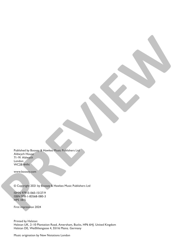 Beispielseite 2 zu Violin Concerto No. 2 for violin and orchestra study score
