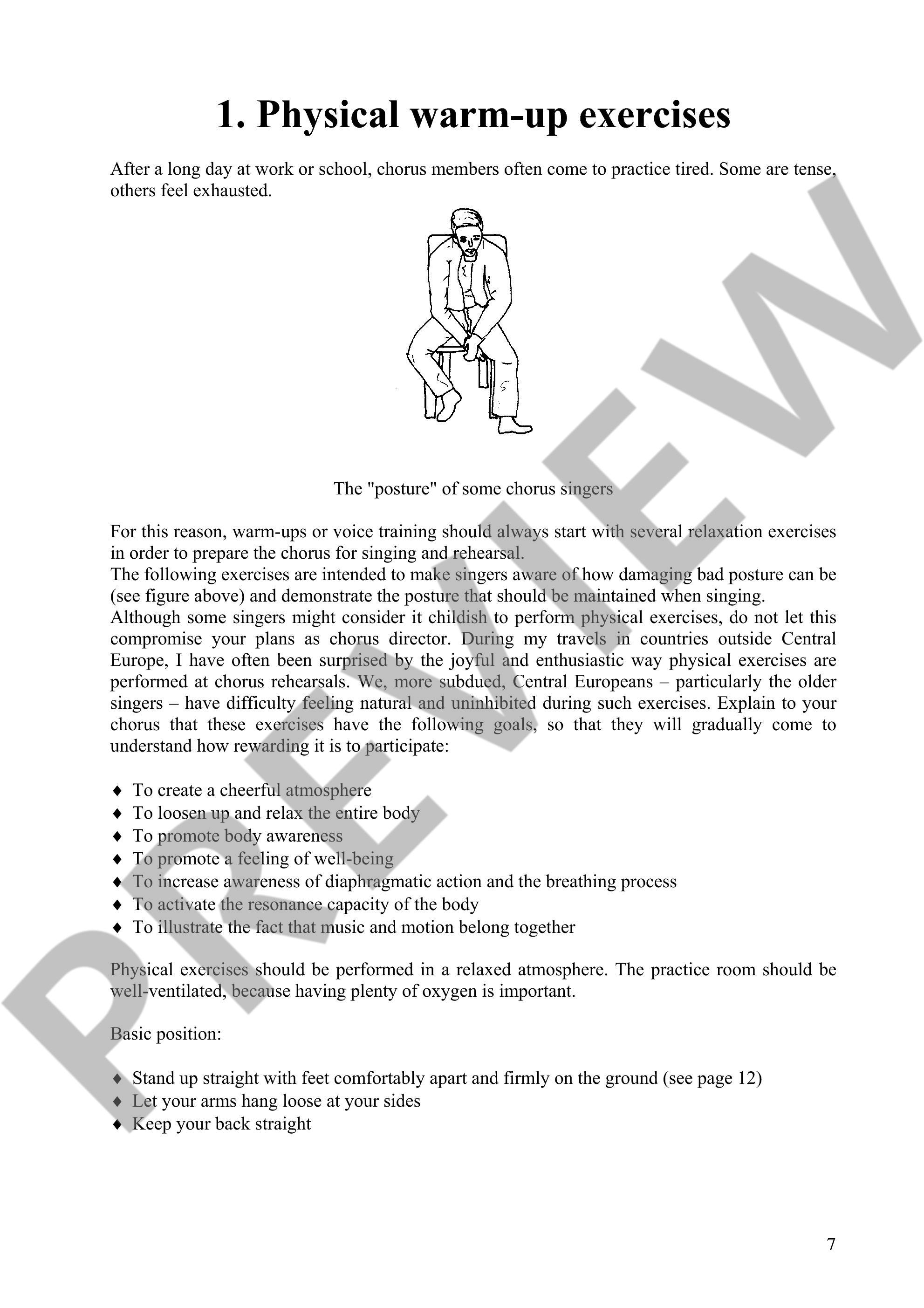 Beispielseite 1 zu Vocal Warm-ups 200 Einsing�bungen f�r Ch�re und Solisten