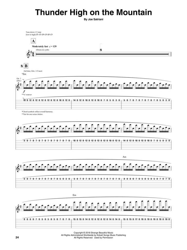 Beispielseite 3 zu What happens next: for guitar/tab/rockscore recorded guitar versions
