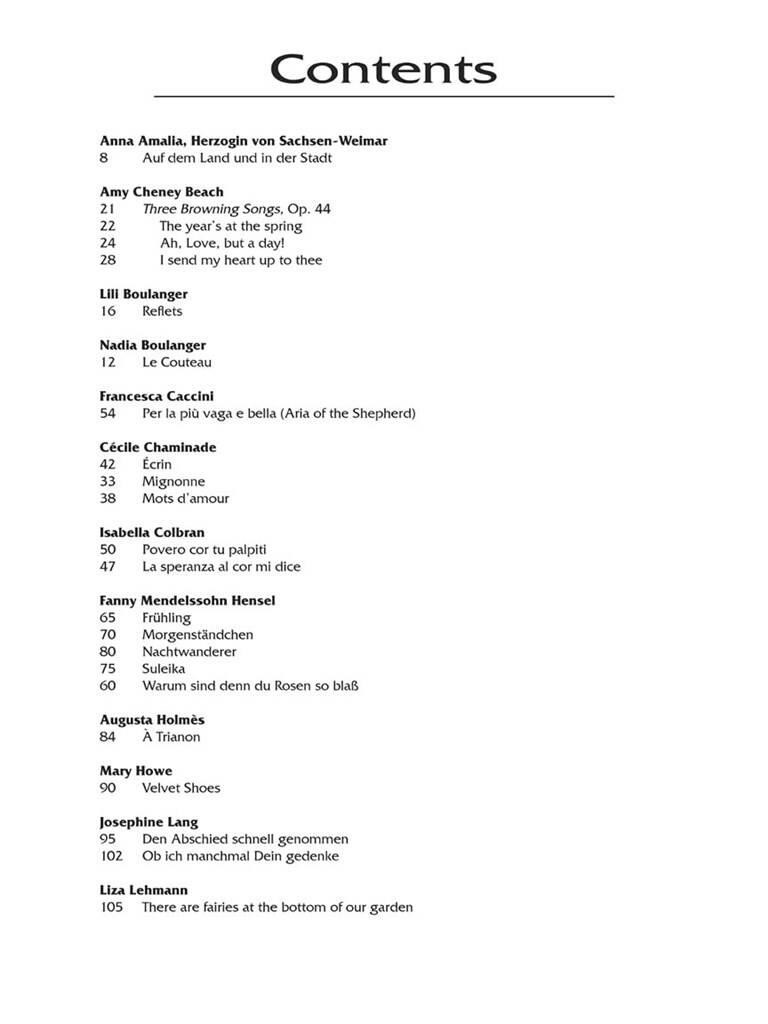 Beispielseite 2 zu Women Composers - A Heritage of Song for low voice and piano