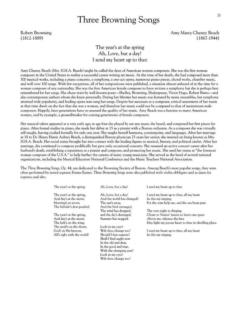 Beispielseite 4 zu Women Composers - A Heritage of Song for low voice and piano
