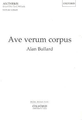 Ave verum corpus for mixed chorus and keyboard score