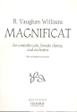 Magnificat for contralto solo, female chorus and orchestra reduction for flute and piano