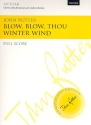 Blow Blow Thou Winter Wind for mixed chorus and small orchestra score
