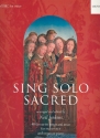 Sing solo sacred for high voice and piano (organ)